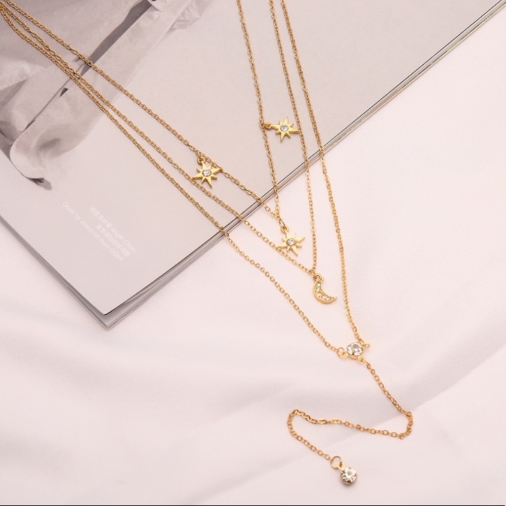 3/$35🔥 💕Last one Moon Star Necklaces - Picture 4 of 7